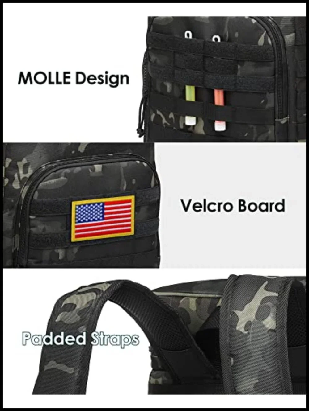 Tactical Cooler Backpack Insulated Leak-Proof 24L Heavy Duty Lunch Bag for Work